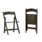 Merrick Lane Nathan Set of 2 Solid Wood Dining Chairs with Foldable Design and Elegant Finish